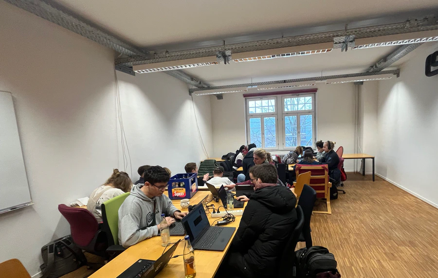 Arbeitsraum BSPACE, in dem Studierende lernen